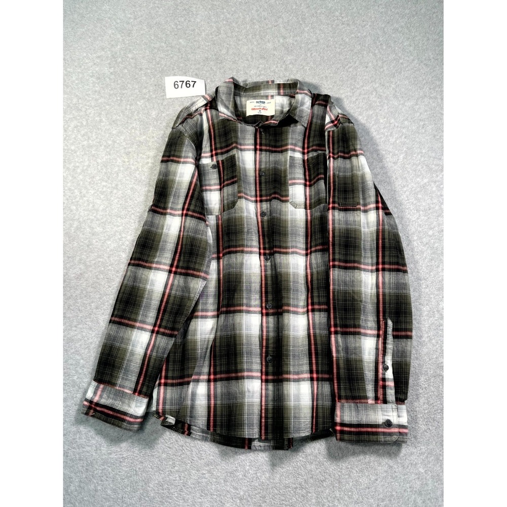 Urban Pipeline Shirt Mens‎ 2XL Multicolor Plaid Cotton Collared Button Up Casual